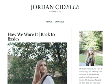 Tablet Screenshot of jordancidelle.com